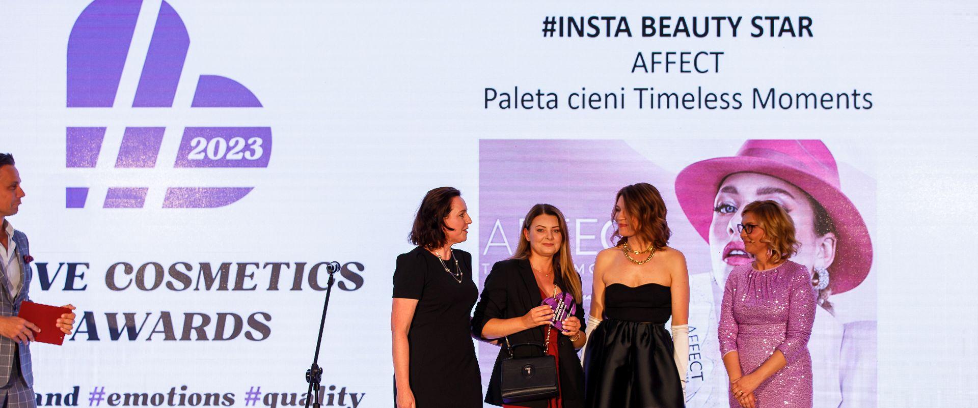 Insta Beauty Star - nagroda Love Cosmetics Awards 2023 dla Affect za paletę cieni Timeless Moments